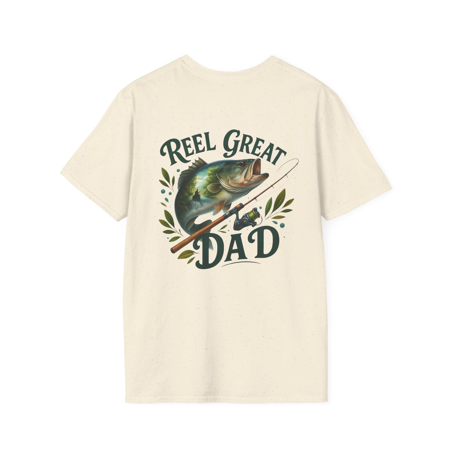 Natural color shirt for Reel Great Dad fishing shirt