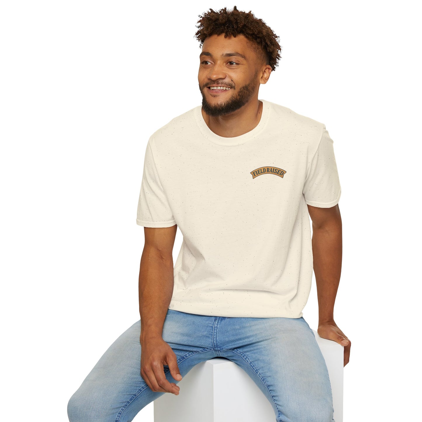 Field Raised shirt for baseball fans with distressed text graphic”