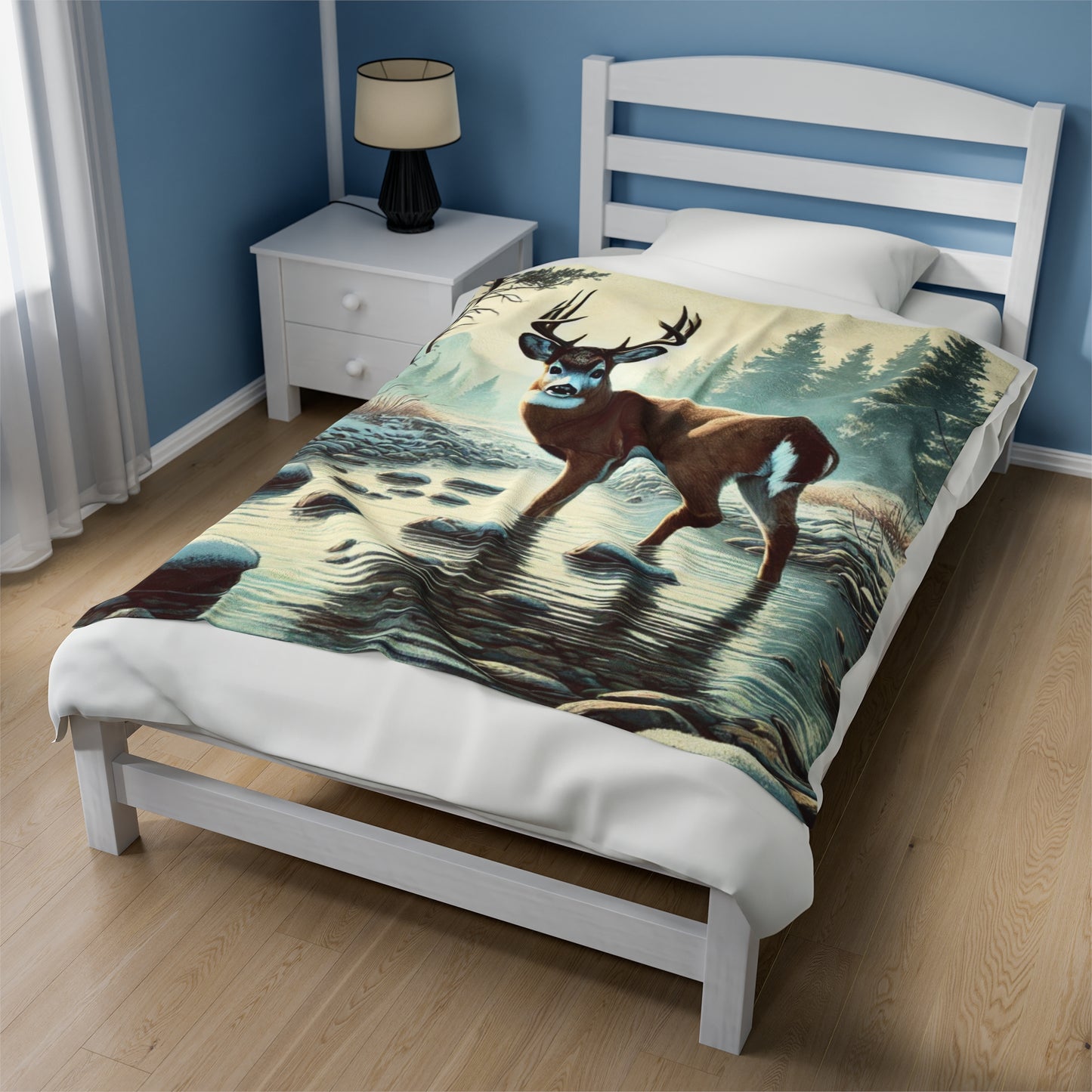 Cozy deer blanket
