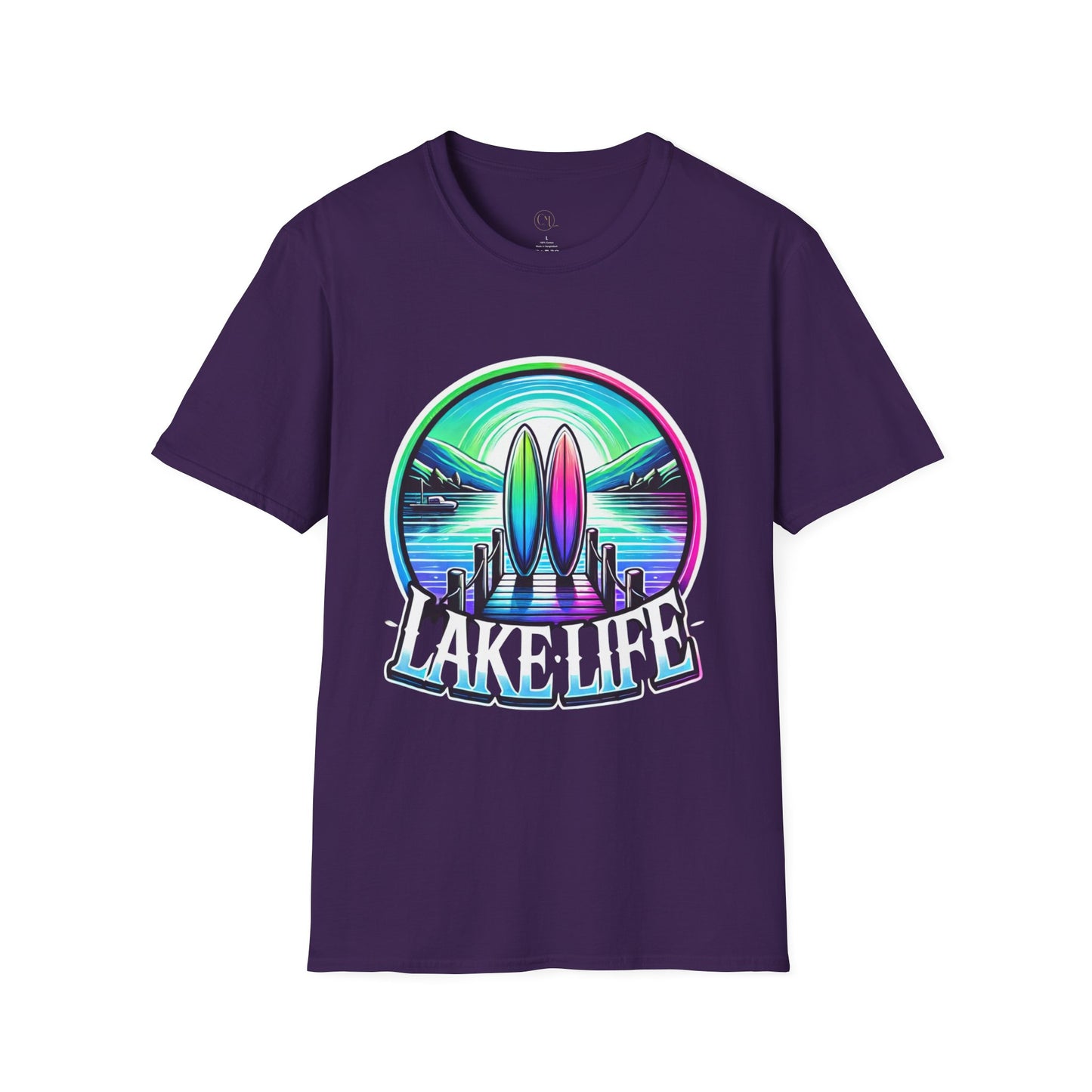 Lake Life design on a shirt