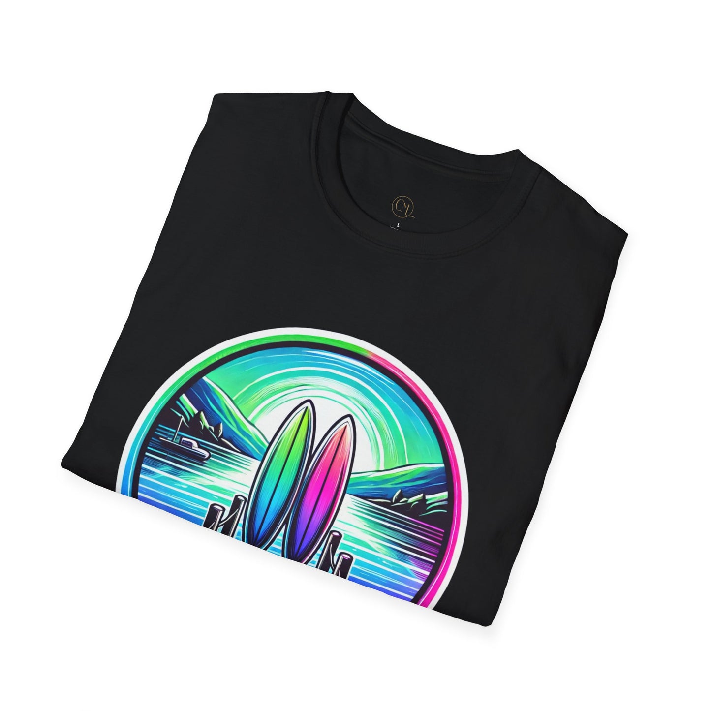 Folded shirt with the Lake Life design