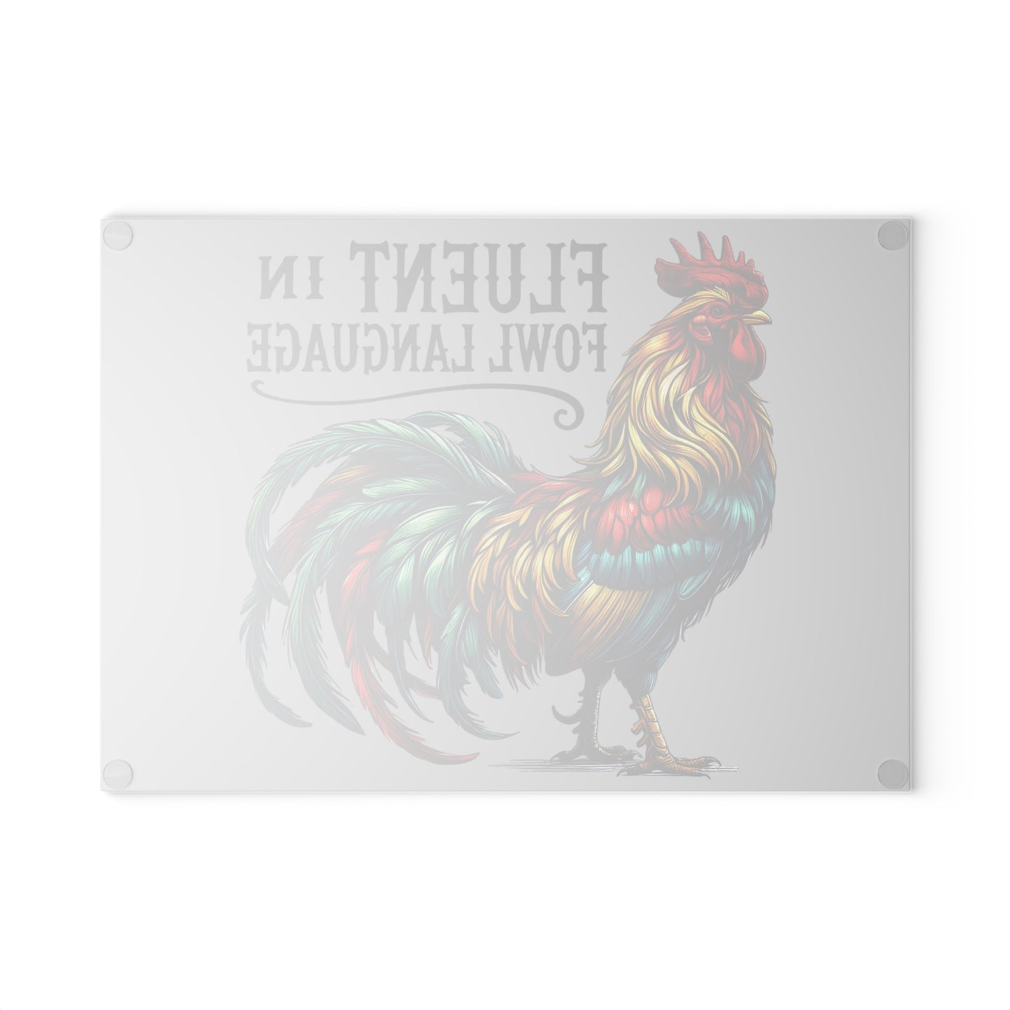 Backside of glass cutting board