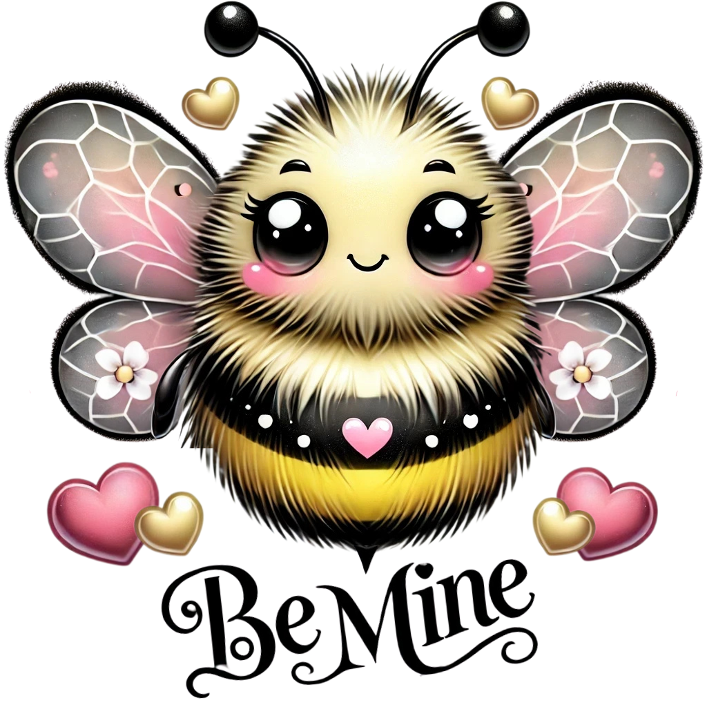 Be Mine Bee Digital download design