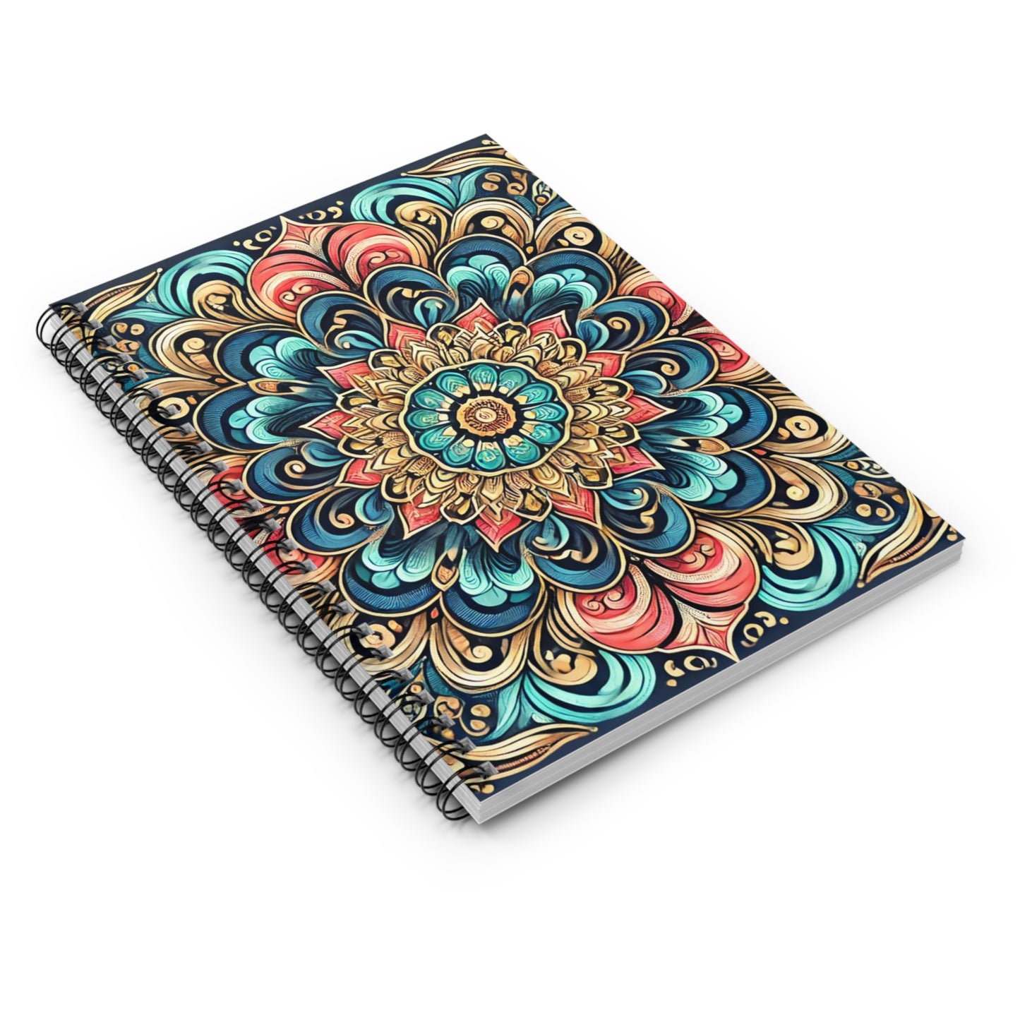 Bohemian spiral notebook gift idea with elegant design and clean pages
