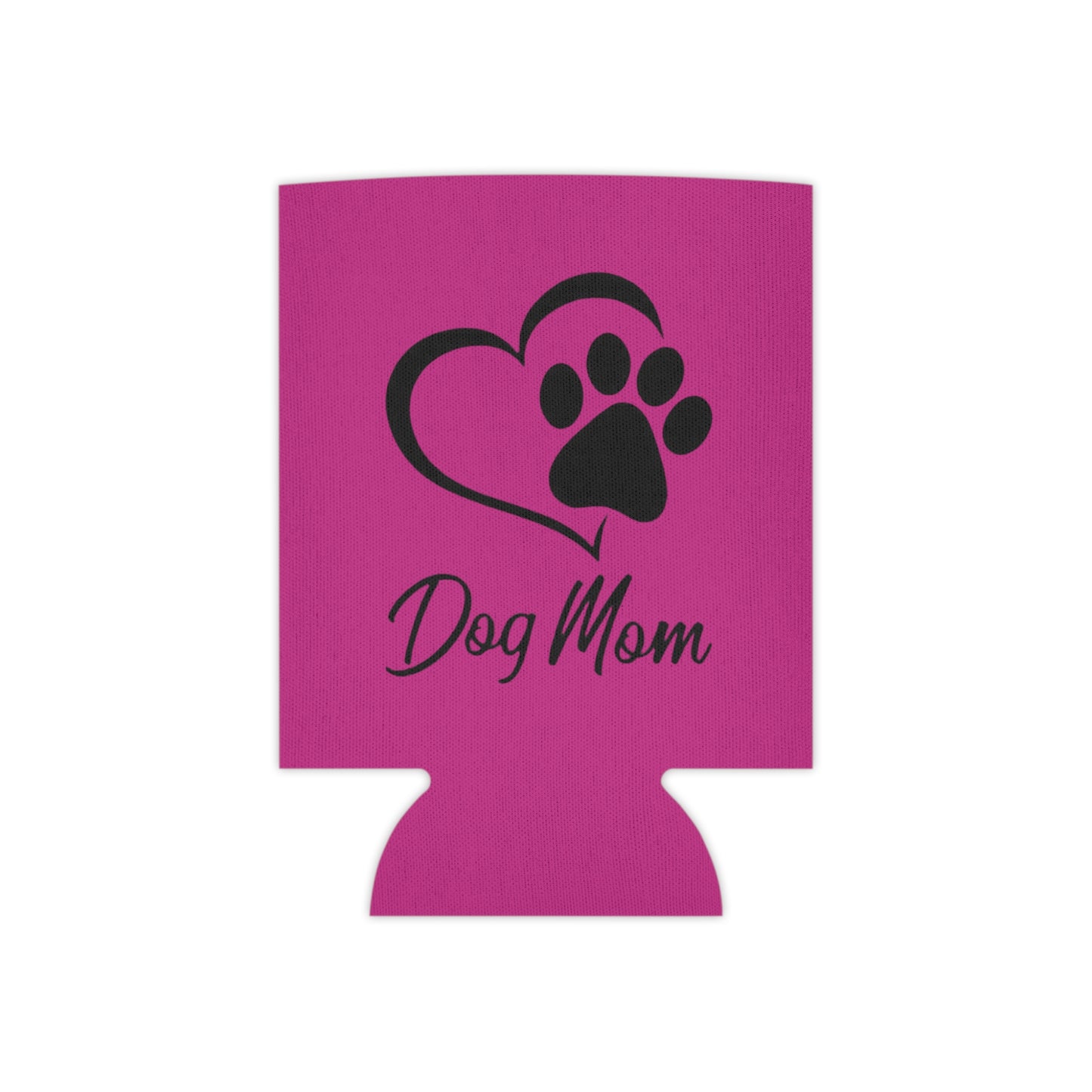 Dog Mom Can Cooler - Perfect Gift for Pet Lovers, Dog Mom, Birthday Celebration, Dog Owner, Summer Parties, Paw Print Design