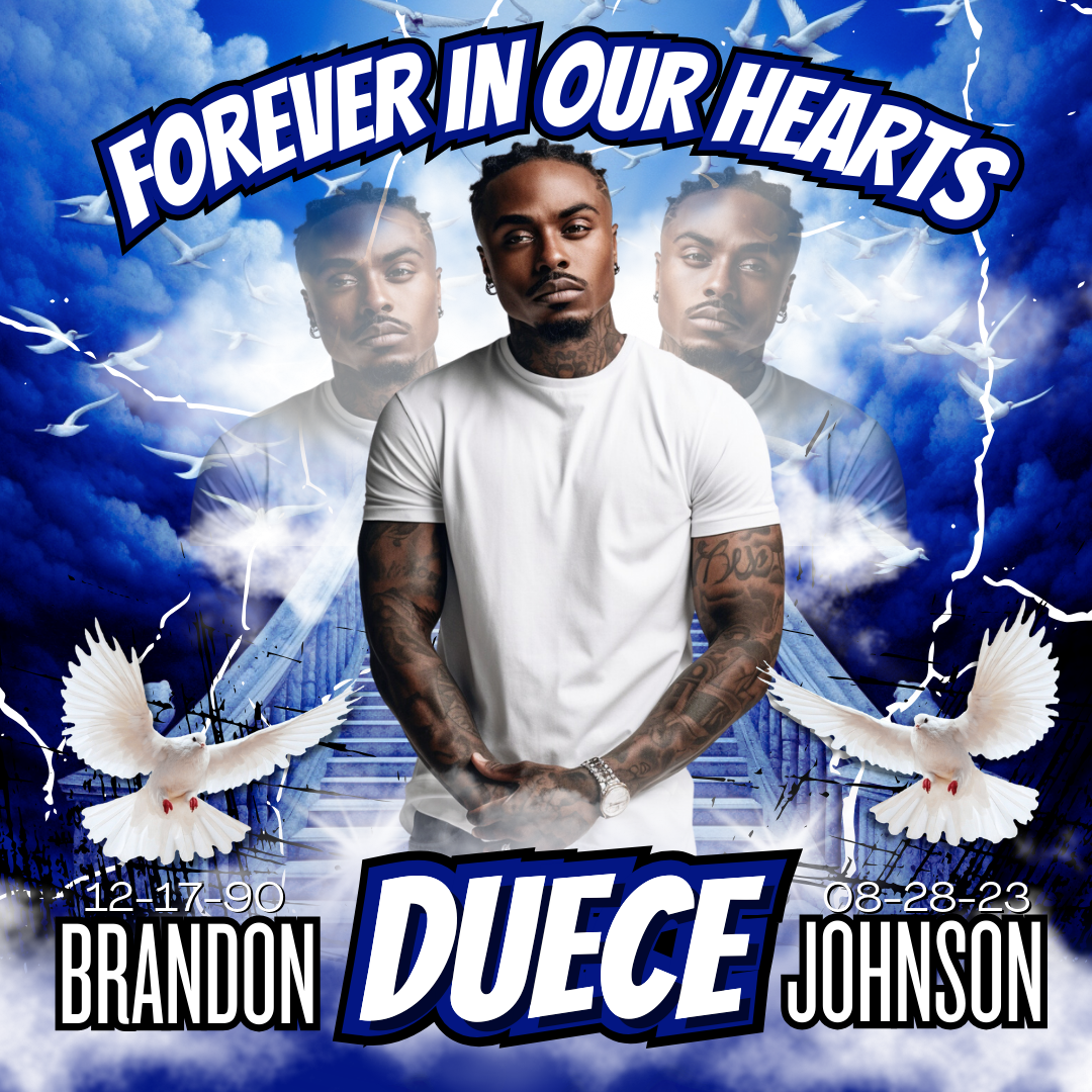 Forever in our Hearts Memorial digital download design