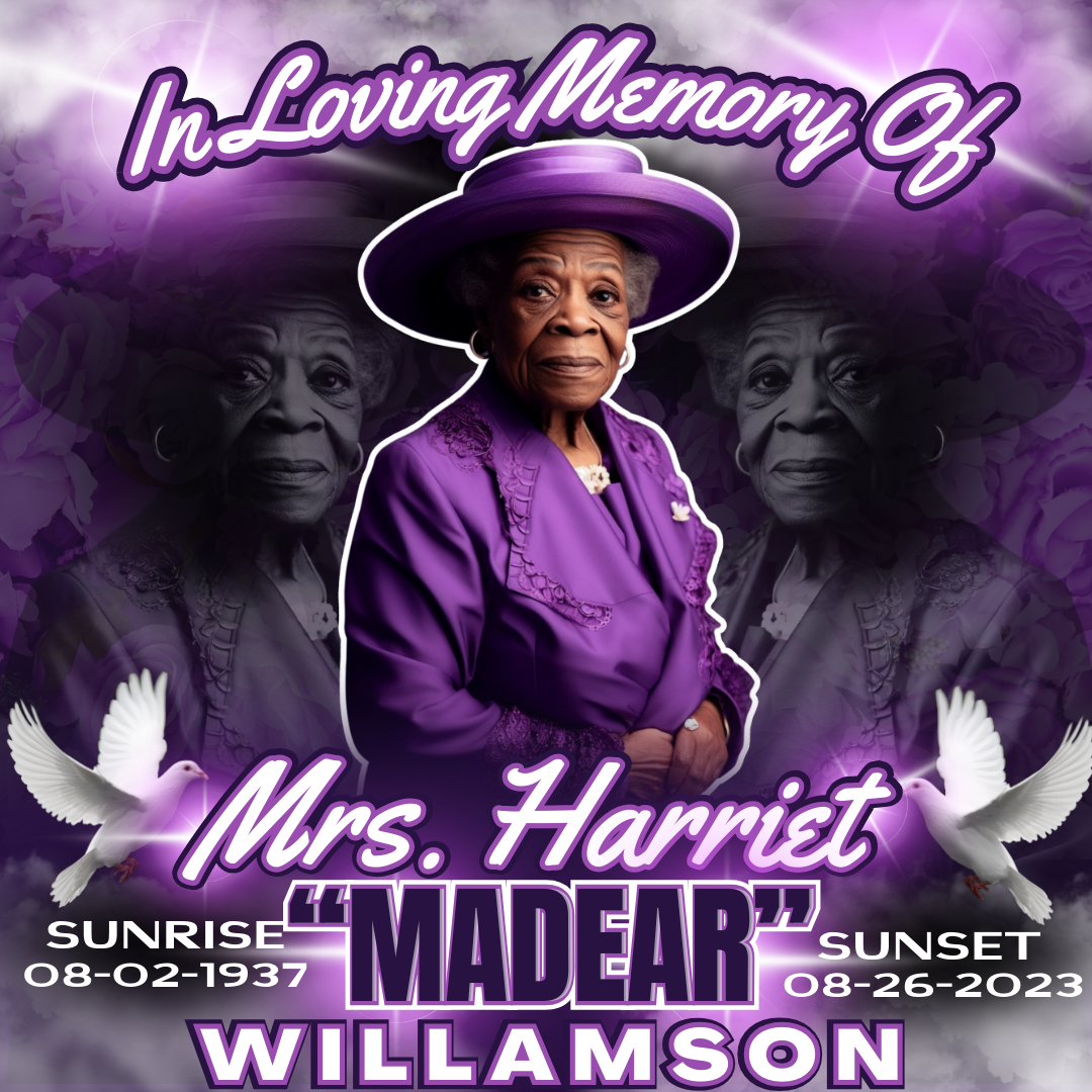 Purple In loving memory digital download design