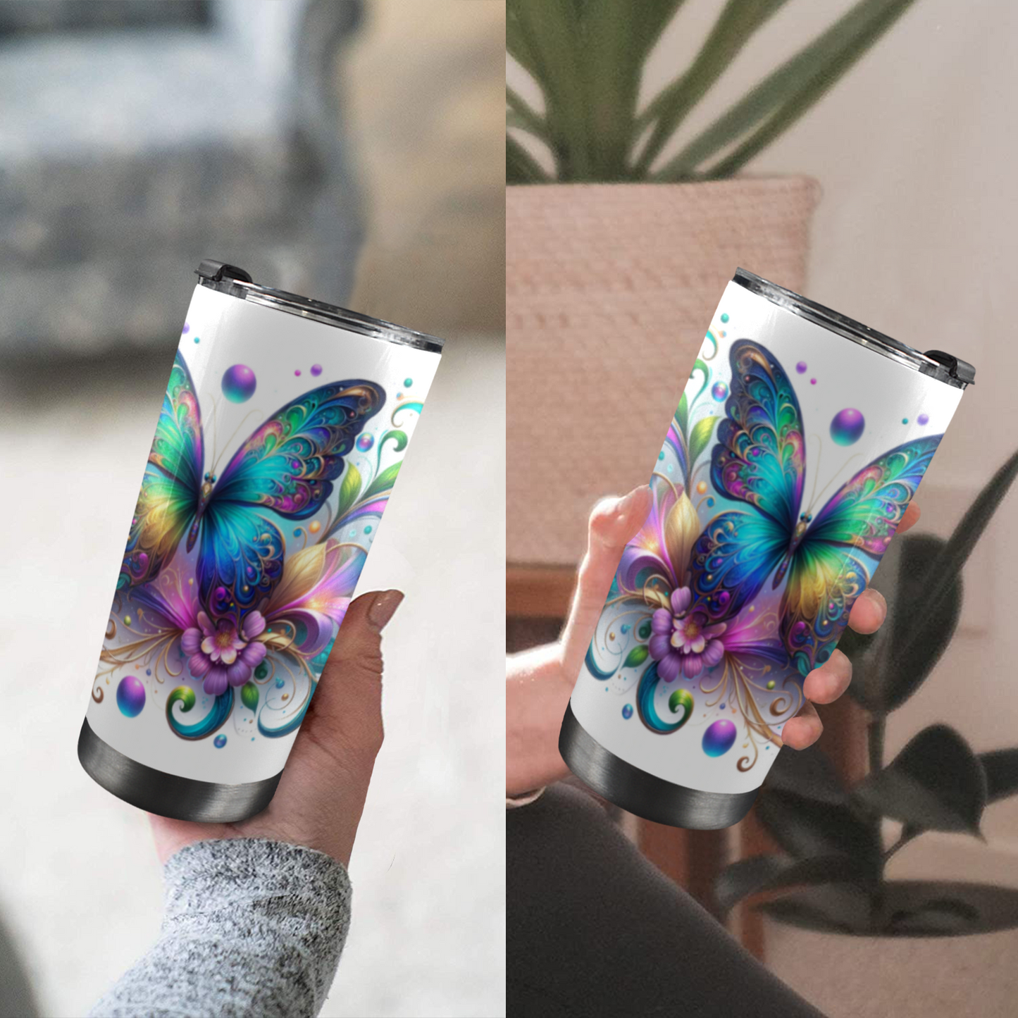 Butterfly in Bloom – 20oz Stainless Steel Tumbler