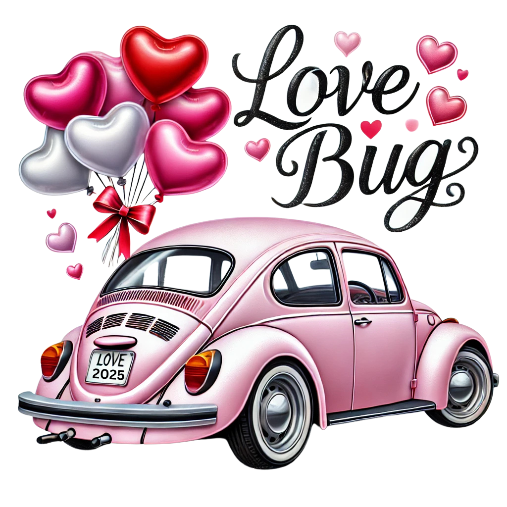 Valentine Love Bug digital download design