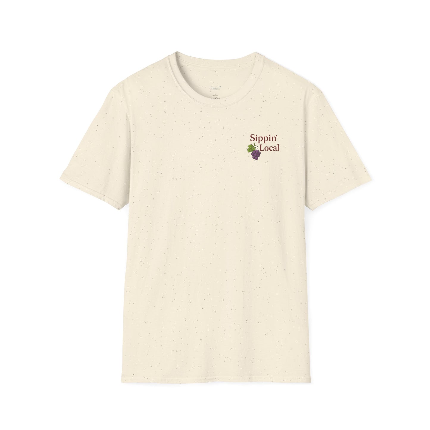 Charming Wine Lover's T-Shirt, Support Local Wineries Shirt, Perfect for Wine Celebrations, Casual Outings, Gift for Wine Enthusiasts