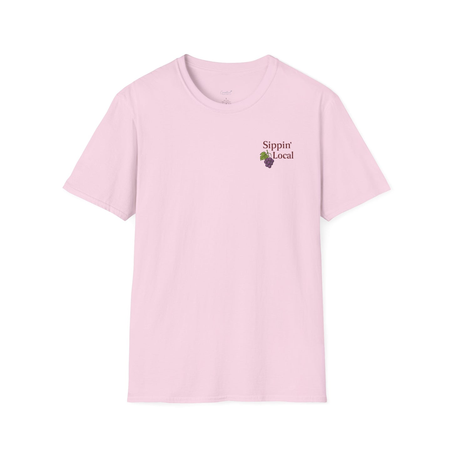 Charming Wine Lover's T-Shirt, Support Local Wineries Shirt, Perfect for Wine Celebrations, Casual Outings, Gift for Wine Enthusiasts