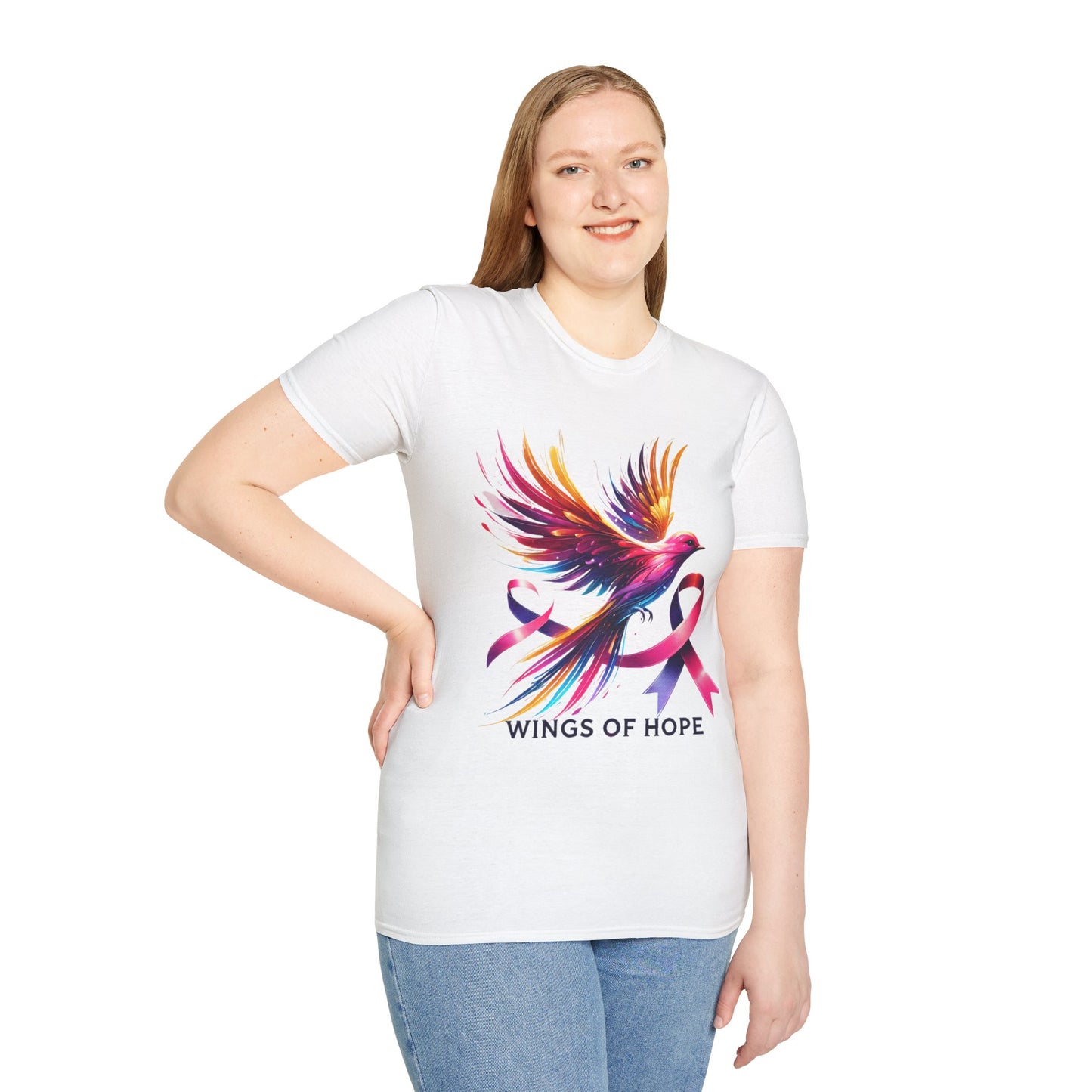 Wings of Hope graphic to that supports cancer awareness
