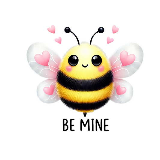 Be Mine Valentine Bee digital download design