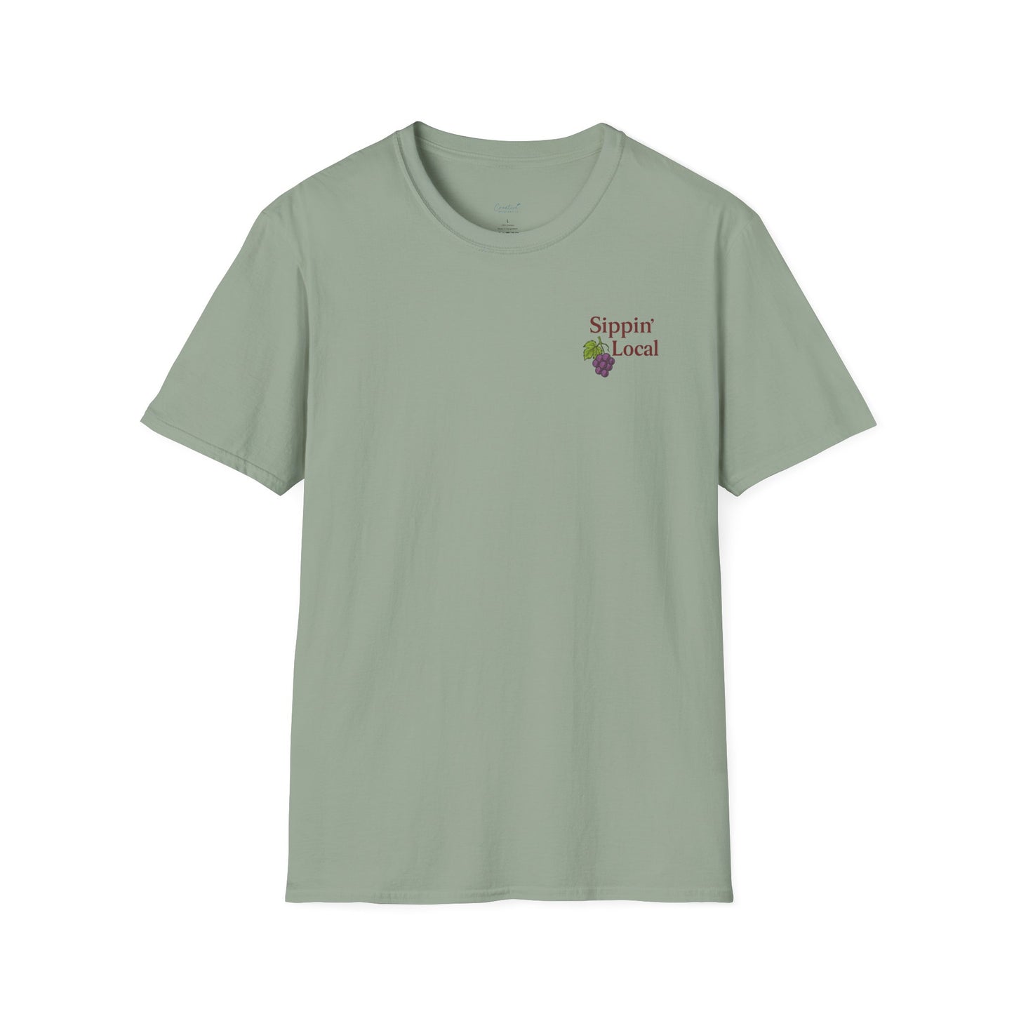 Charming Wine Lover's T-Shirt, Support Local Wineries Shirt, Perfect for Wine Celebrations, Casual Outings, Gift for Wine Enthusiasts