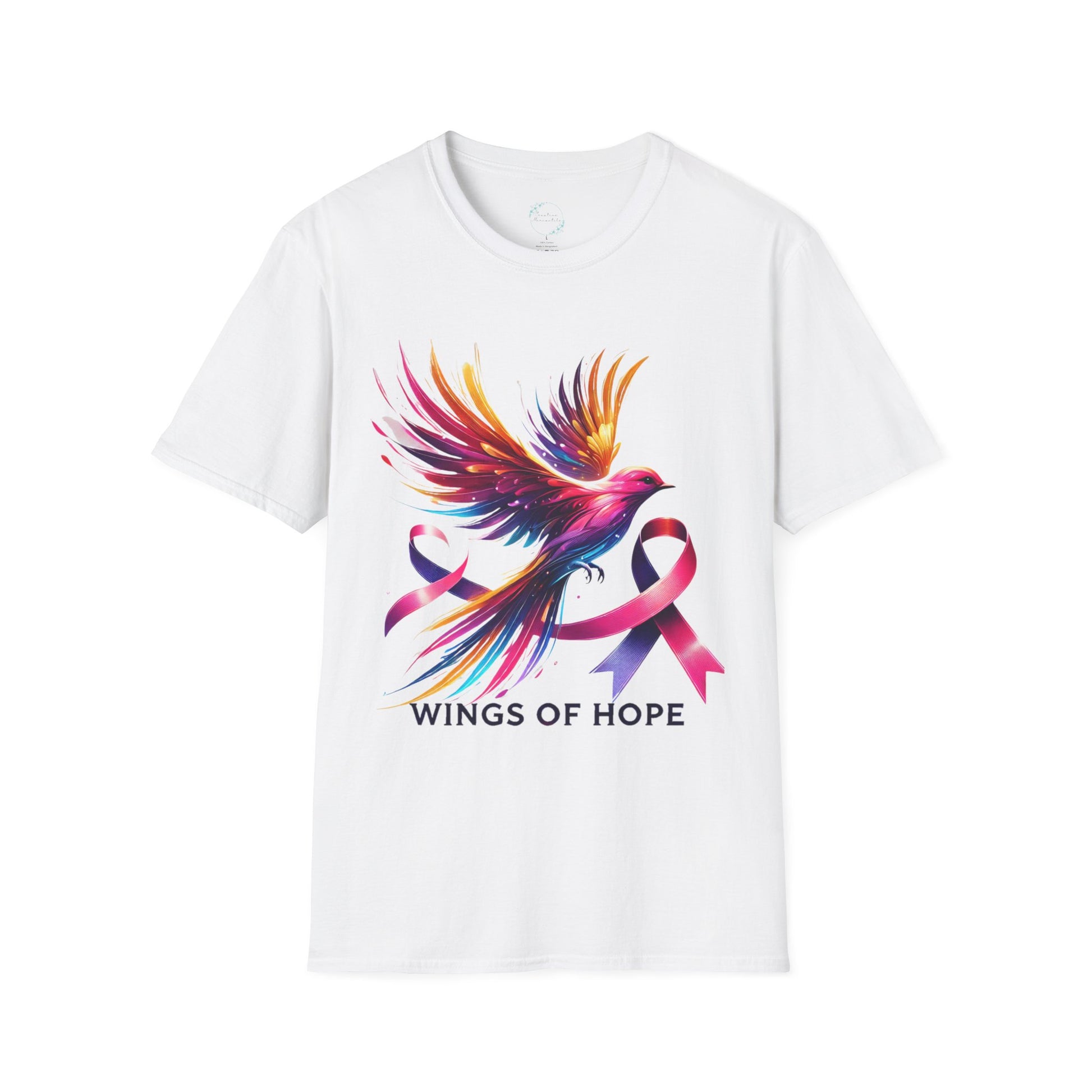 Wings of Hope graphic to that supports cancer awareness