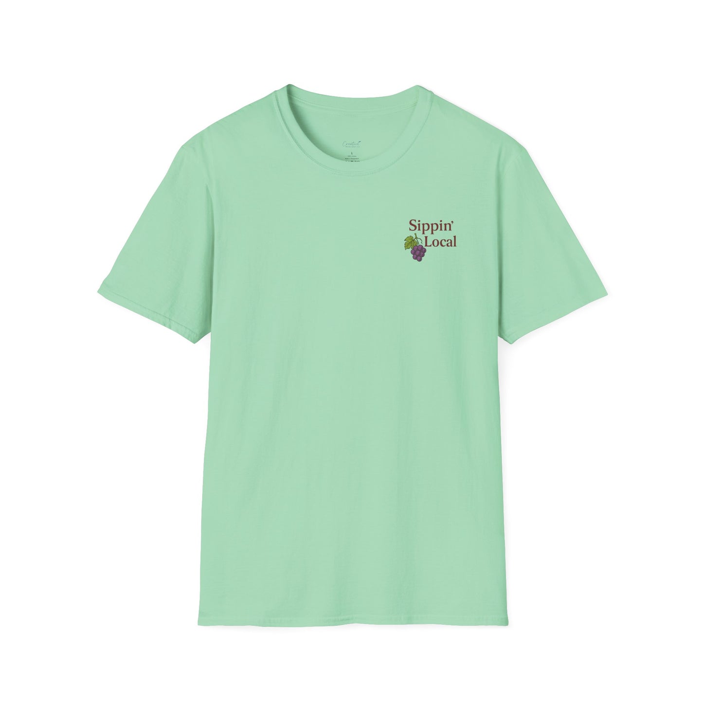 Charming Wine Lover's T-Shirt, Support Local Wineries Shirt, Perfect for Wine Celebrations, Casual Outings, Gift for Wine Enthusiasts