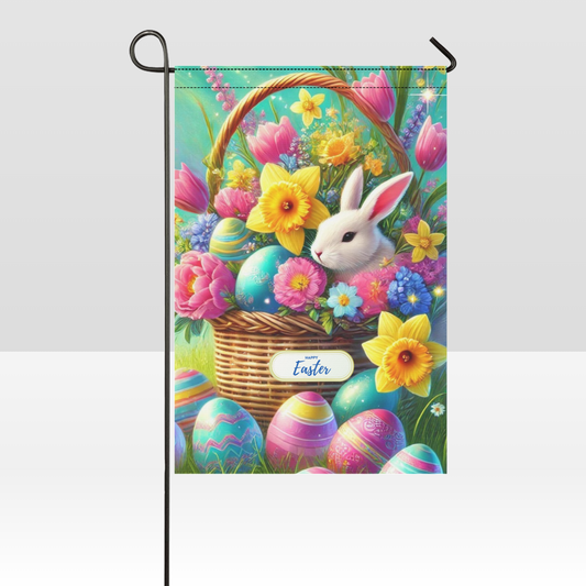 Easter Blessing Basket – Colorful Spring Easter Basket Garden Flag