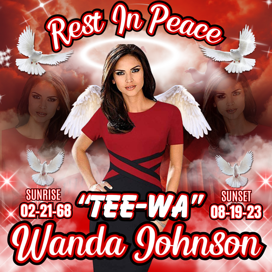 Rest in Peace digital download design in red