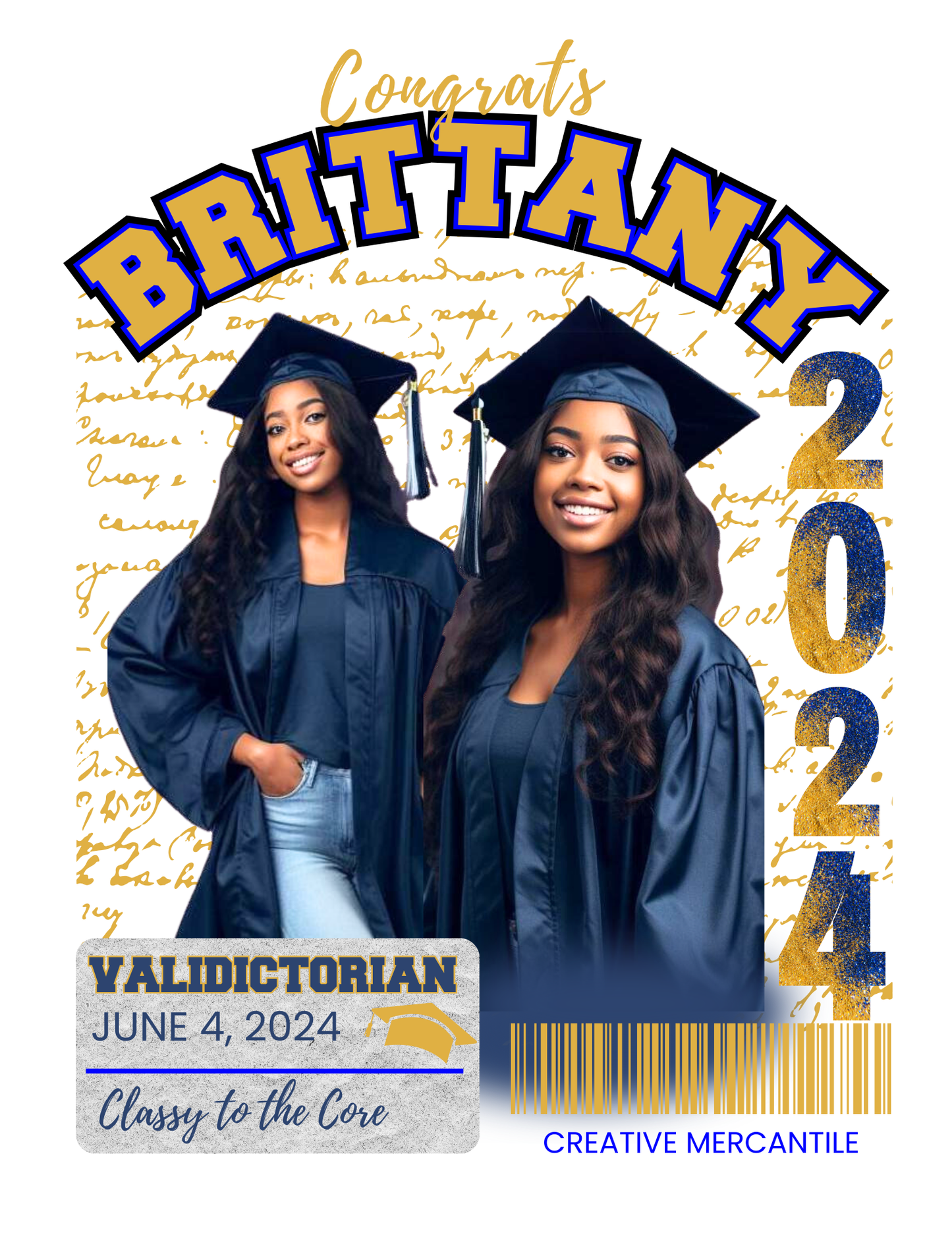 Valedictorian digital download design