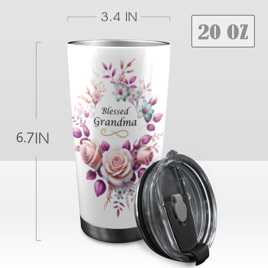 Gracefully Blessed Grandma – 20oz Stainless Steel Tumbler
