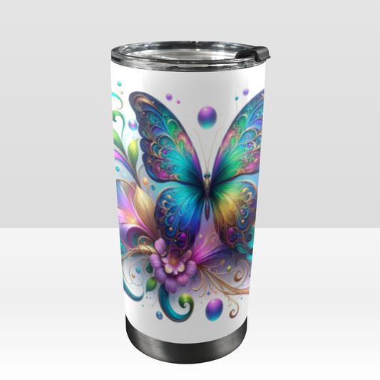 Butterfly in Bloom – 20oz Stainless Steel Tumbler